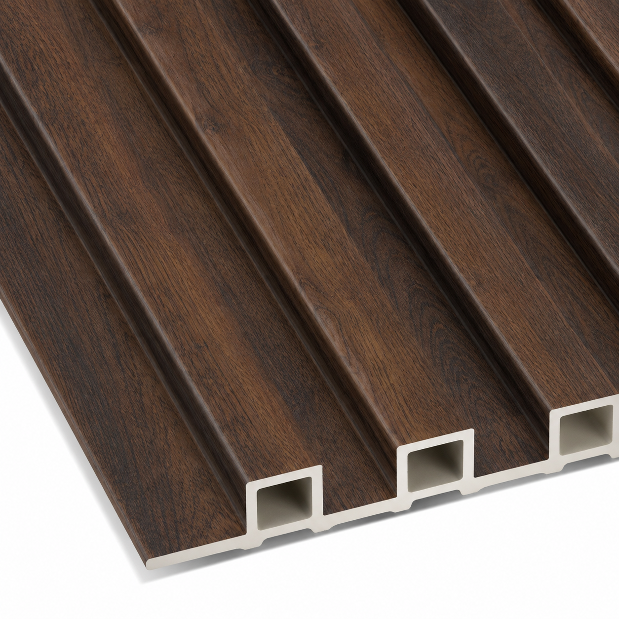 Espresso Walnut WPC Fluted Slat Wall Panel