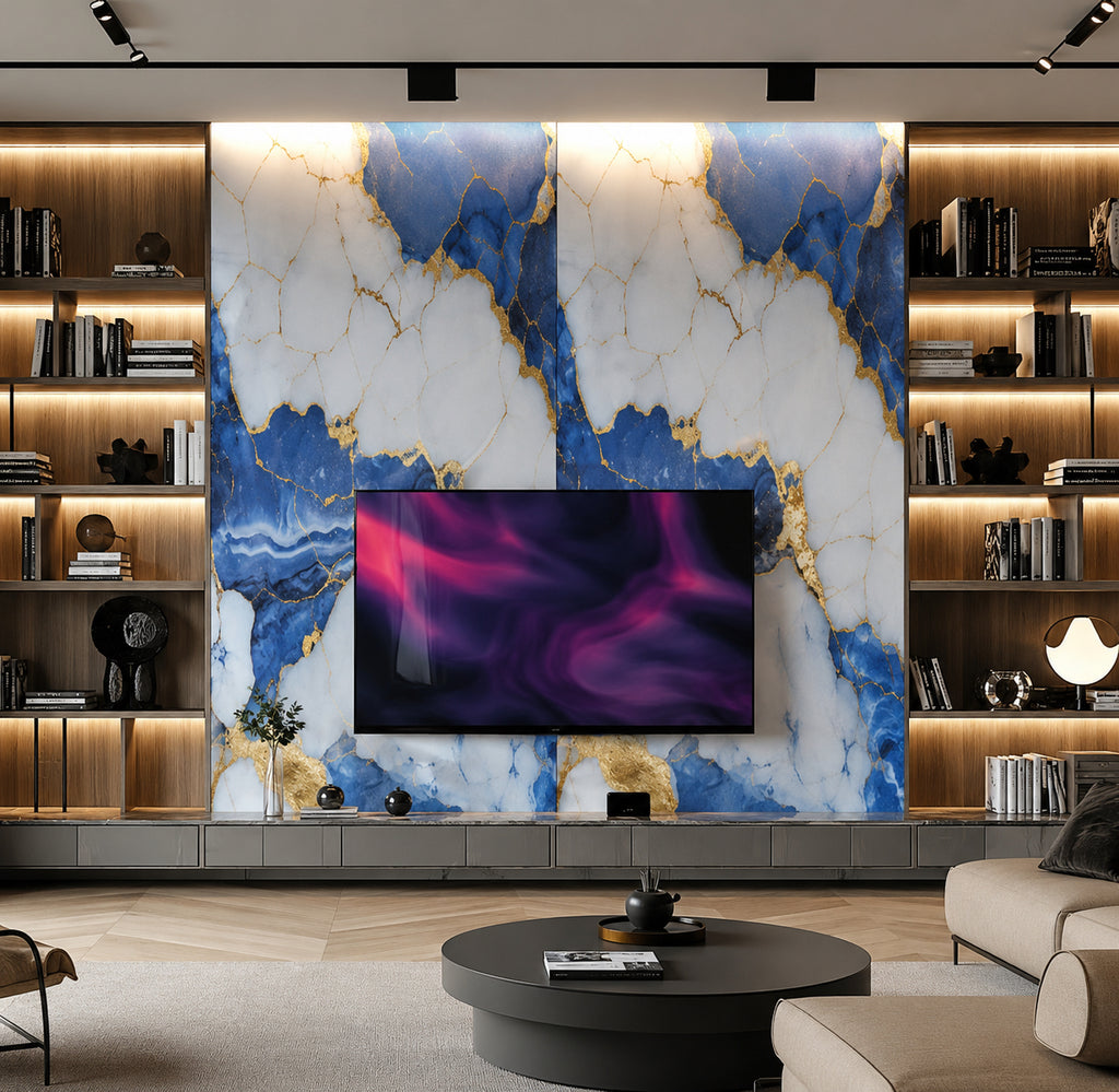 Sapphire Crest PVC Marble Wall