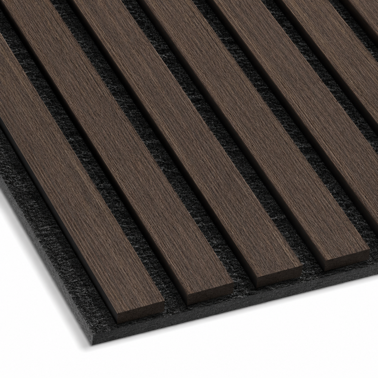 Dark Walnut Acoustic Slat Wall Panel