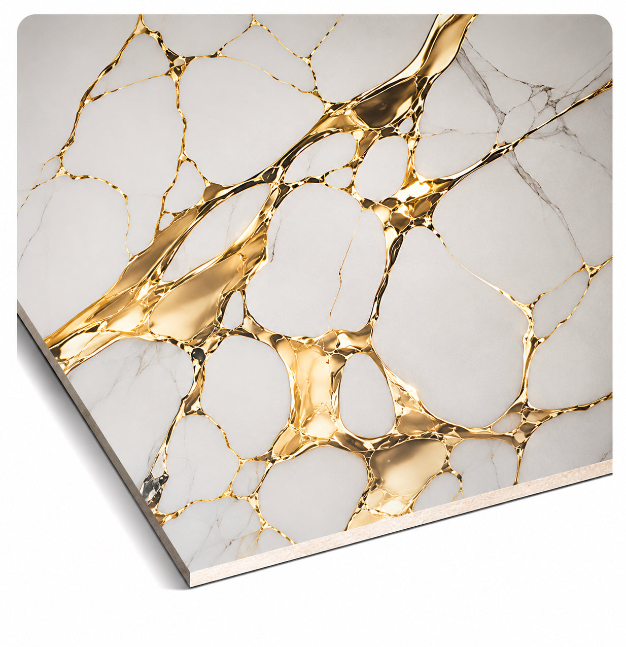 Gold Vein PVC Marble Wall