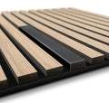 Wood Panel Metal Cover - Black
