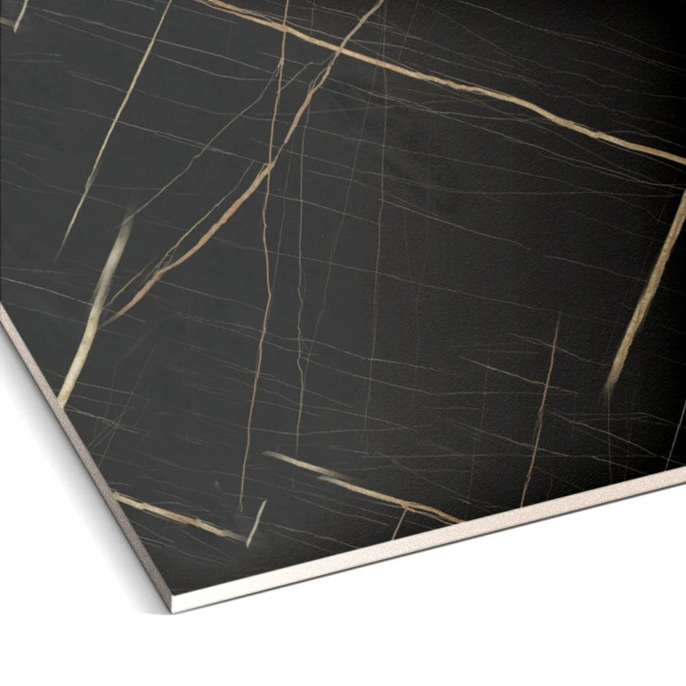 Midnight Gold Marble PVC Wall