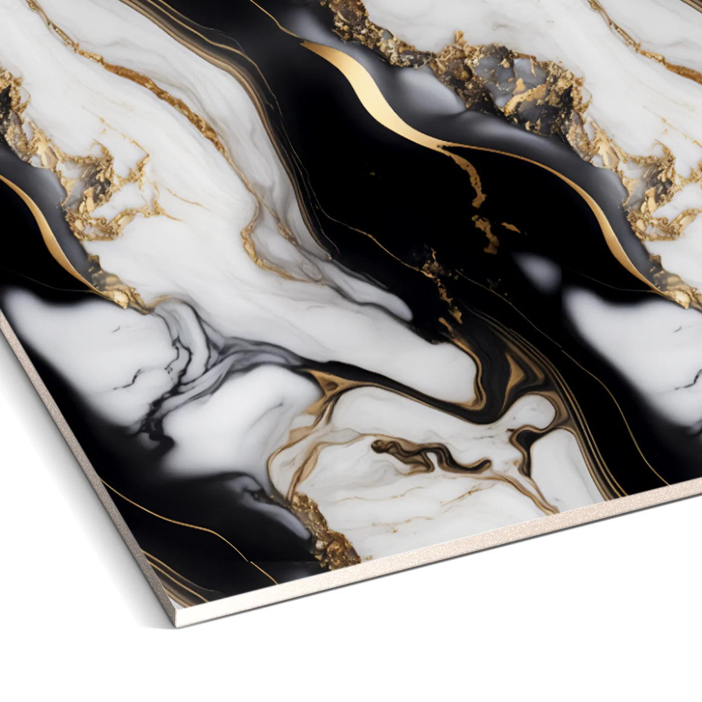 Luxe Noir Marble PVC Wall