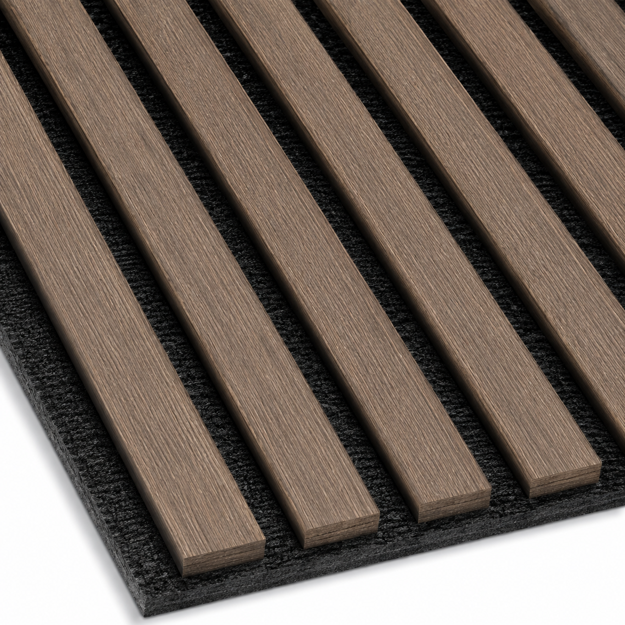 Smoke Oak Acoustic Slat Wall Panel