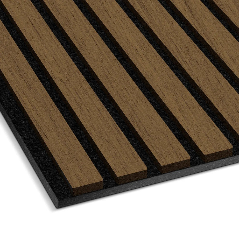 Light Smoke Acoustic Slat Wall Panel 8ft