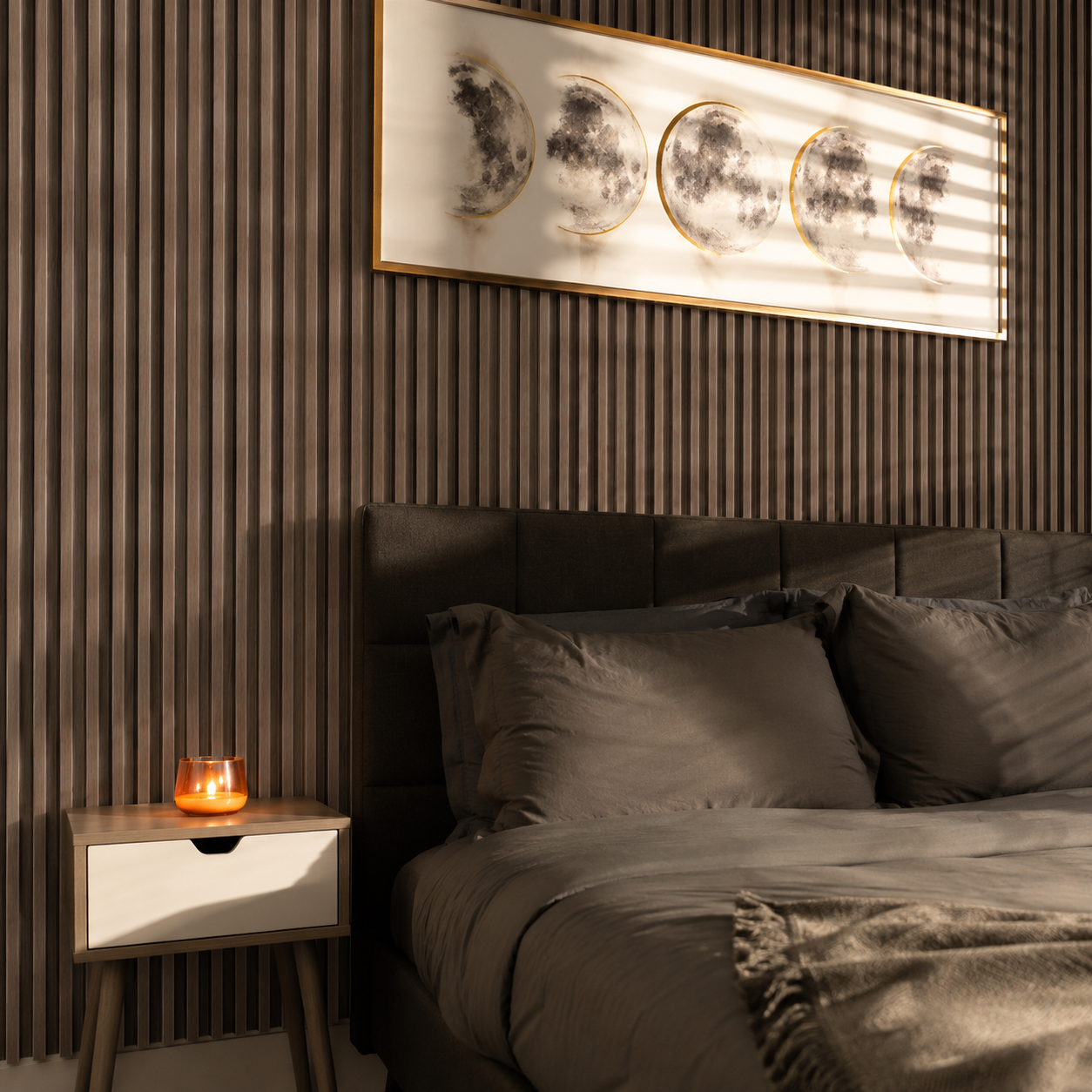 Taupe WPC Fluted Slat Wall Panel